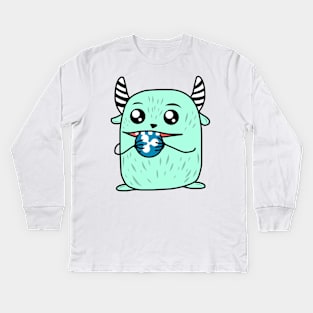 Ripple Monster Kids Long Sleeve T-Shirt